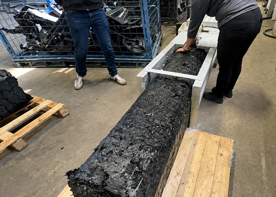 Bloques compactados de espuma EPP