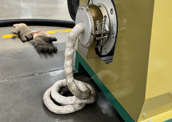 Bloques reciclados extruidos