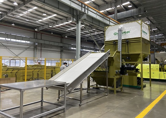 briquetadora de corcho blanco