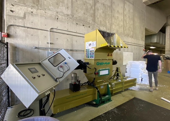 Compactadora de EPS para residuos de embalaje