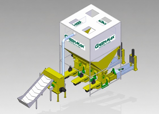 Compactadora de EPP Z-C200P – versión con silo