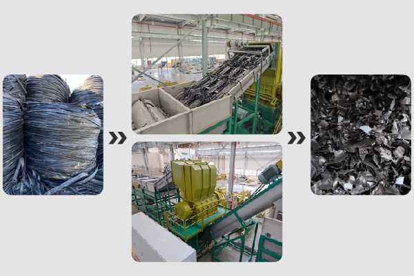 línea de lavado de películas de PP