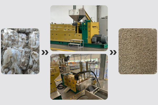 máquina de peletización por extrusion