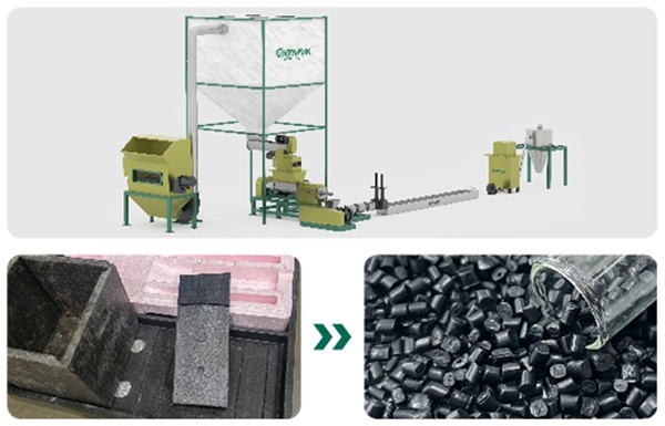 Máquina de peletización por extrusión