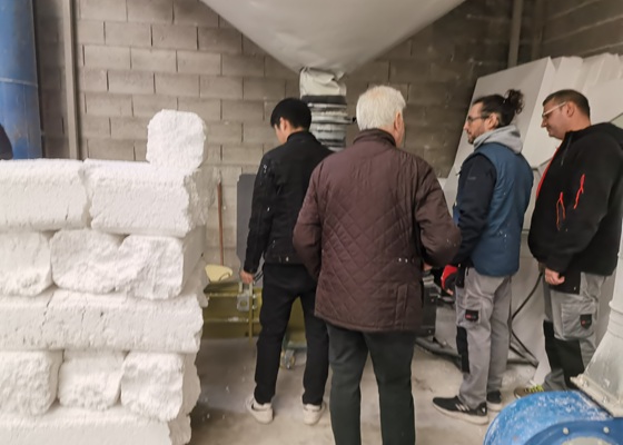 Máquina GREENMAX en las instalaciones de Forcepol SL