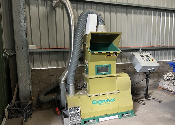 máquina móvil para reciclar poliestireno