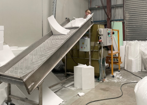 máquina para reciclar poliestireno