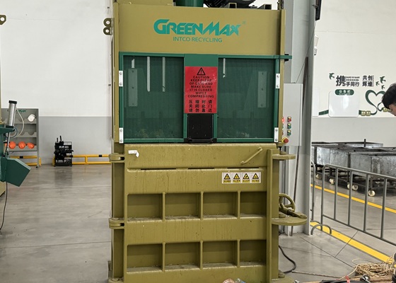 prensa compactadora de latas