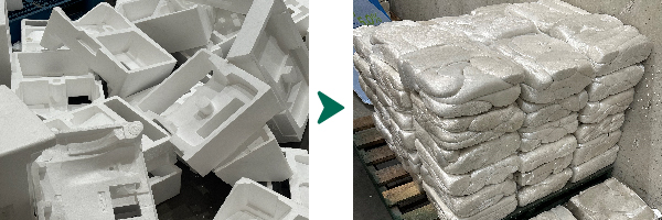 reciclaje de corcho blanco