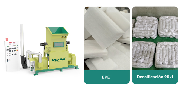 reciclaje de espuma de PE
