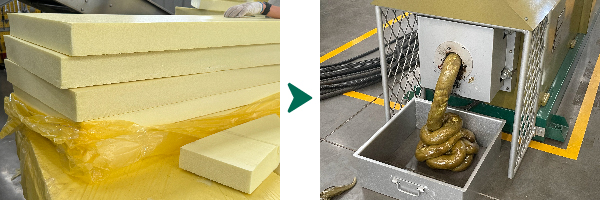 reciclaje de espuma de XPS