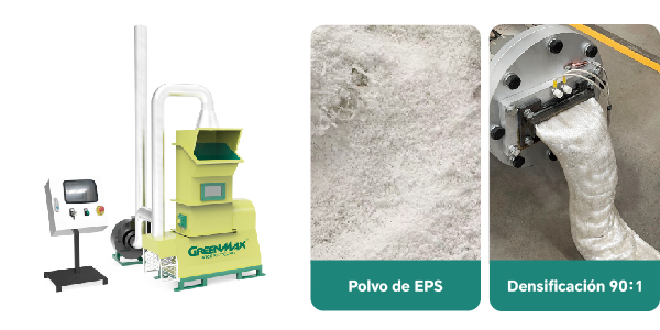 reciclaje de polvo de poliespán