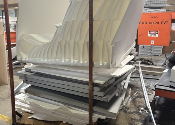 recortes de embalaje de eps