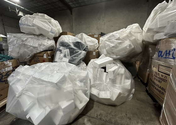 residuos de espuma de recicladores